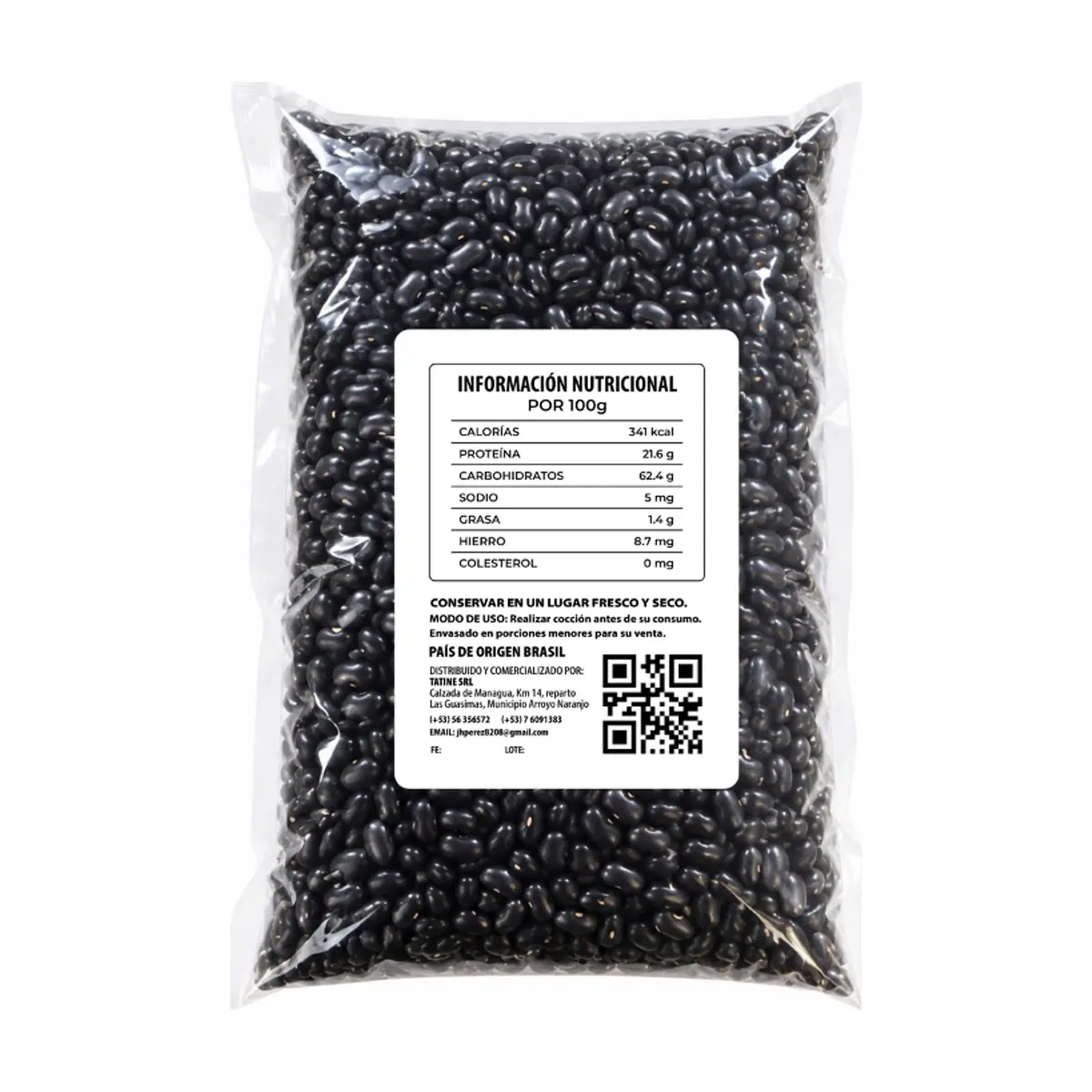 Frijoles negros Tatine (5 x 454 g / 1 lb) - Thumbnail 3