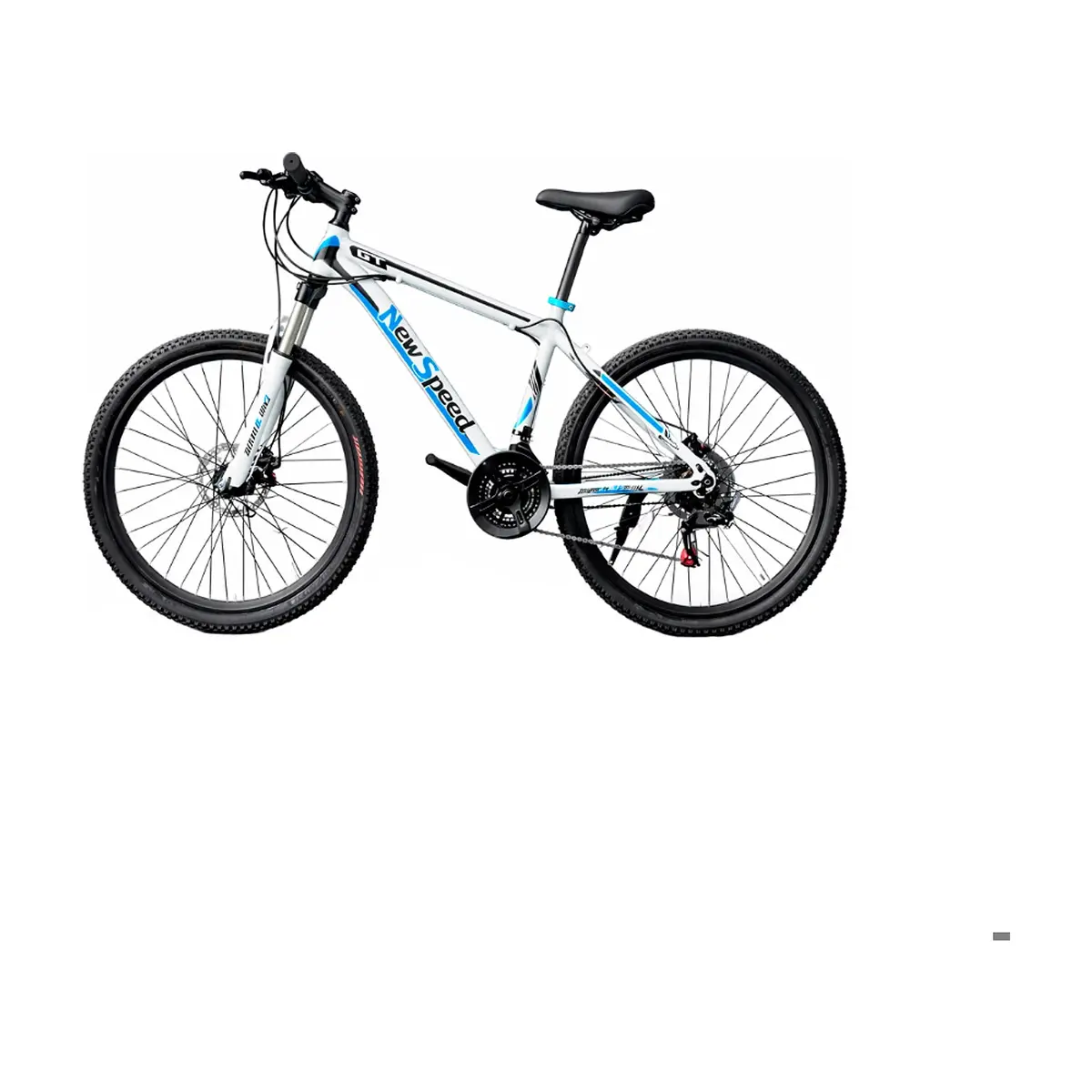 Bicicleta deportiva color azul y blanco New Speed MTB-03 - Thumbnail 2