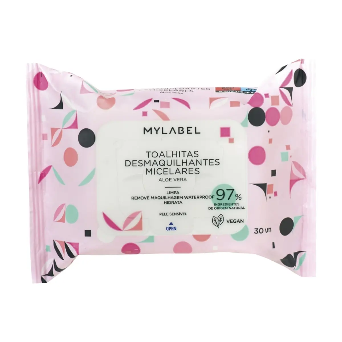 Toallitas desmaquillantes micelares MYLABEL (30 U)