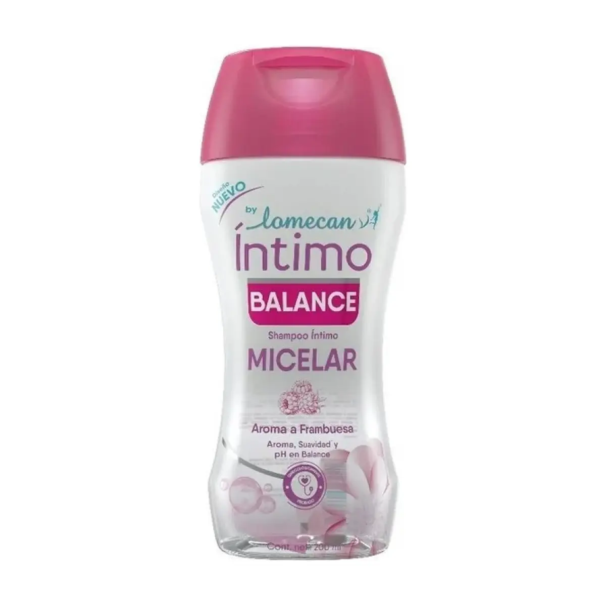 Champú íntimo aroma a frambuesa Micelar Balance LomecanV (200 ml)