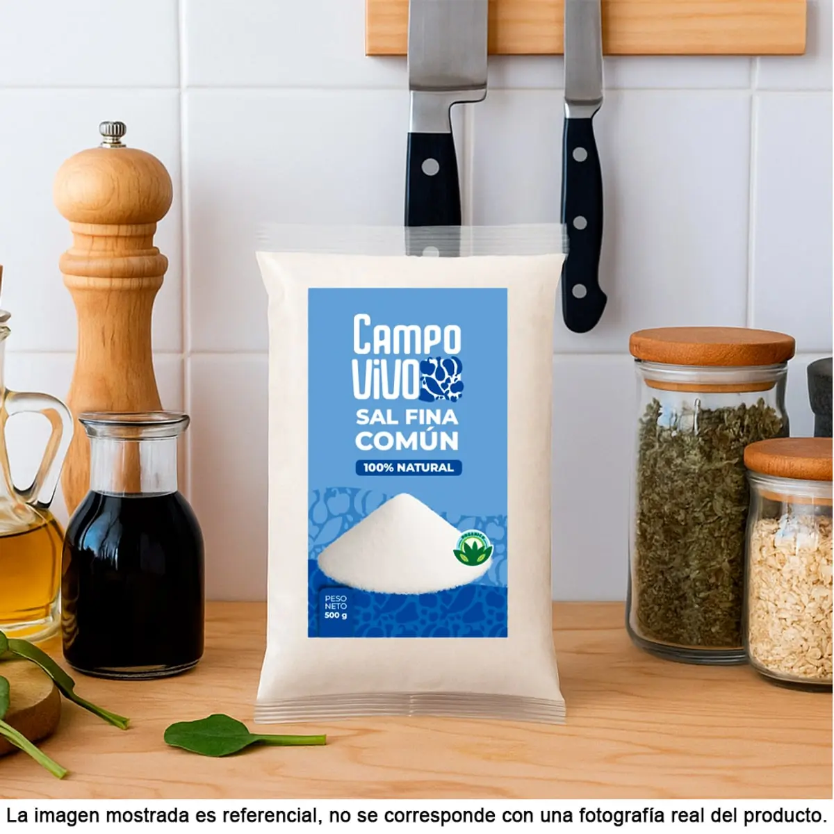 Sal fina común Campo Vivo (3 x 500 g / 1.1 lb) - Thumbnail 5