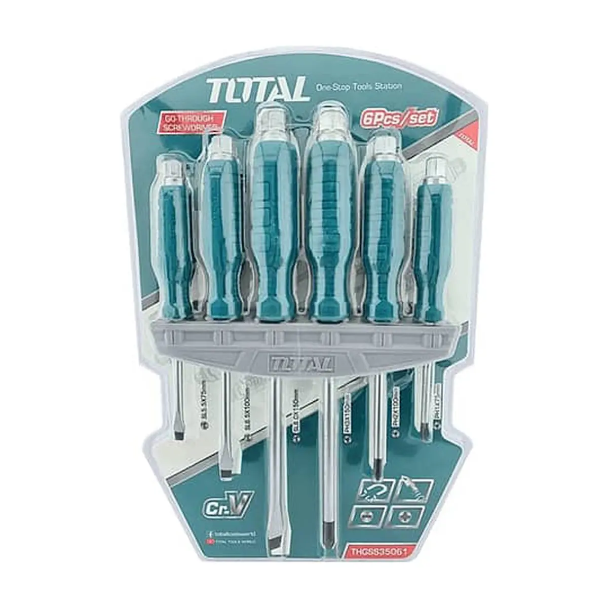 Juego de destornilladores de 6 piezas THGSS35061 Total Tools - Thumbnail 2