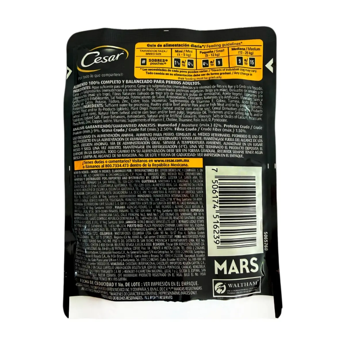 Alimento para perro pollo en su jugo Mini Filetes Cesar (75 g / 2.65 oz) - Thumbnail 3
