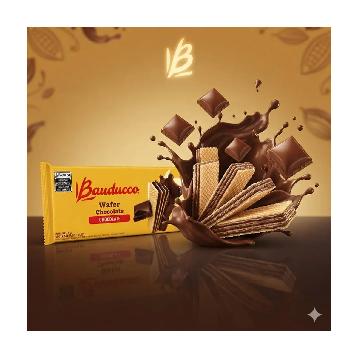 Sorbetos rellenos con crema sabor a chocolate Bauducco (6 x 70 g / 2.46 oz) - Thumbnail 4