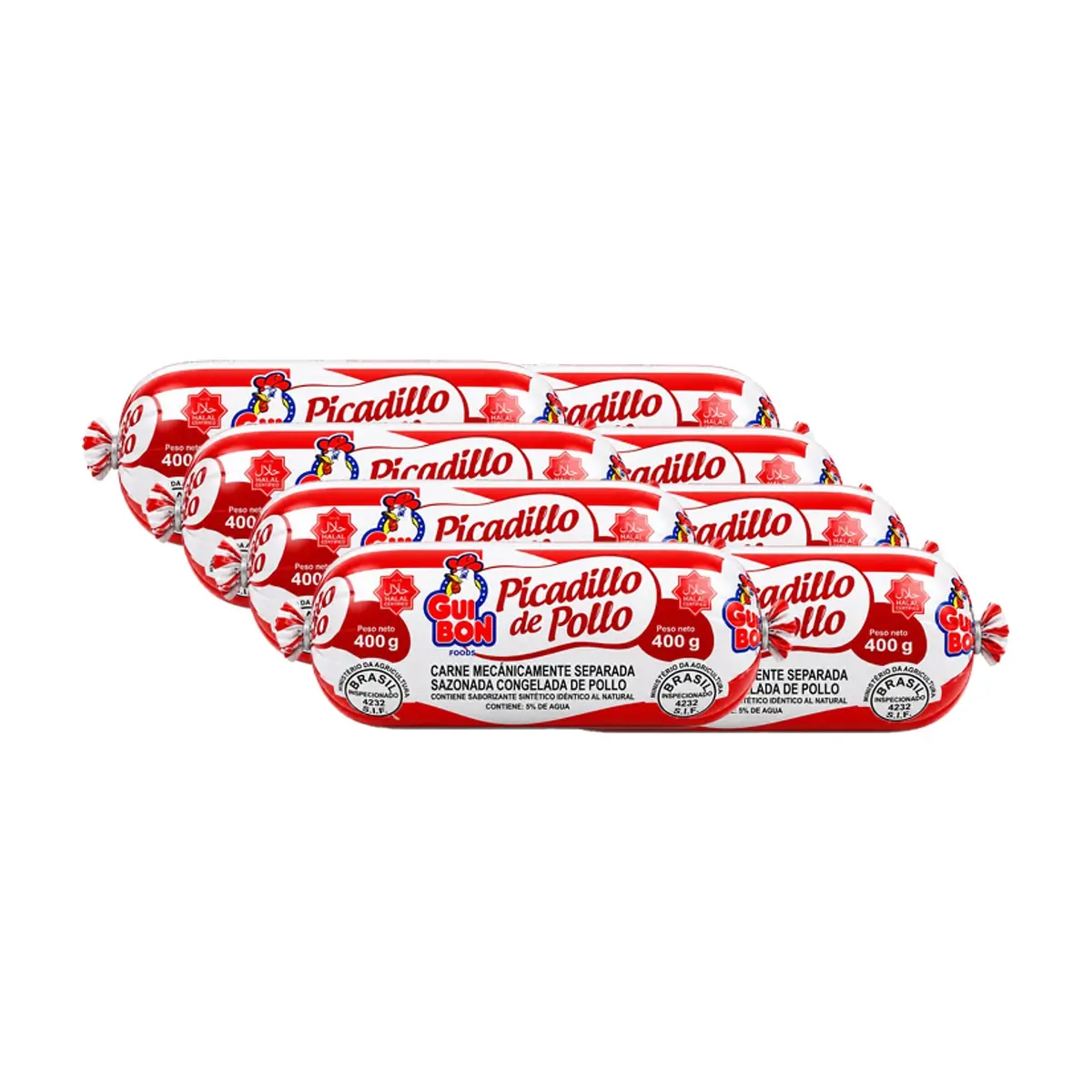 Carne mecánicamente separada sazonada de pollo Gui Bon Foods (8 x 400 g / 14.1 oz) - Miniatura 1