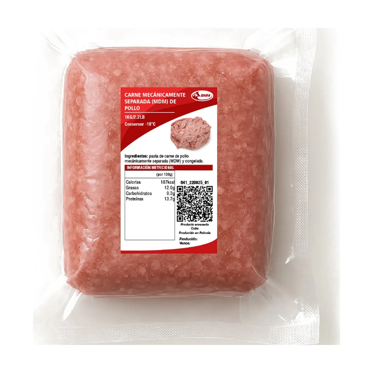 Carne mecánicamente separada MDM de pollo (1 kg / 2.2 lb) - Miniatura 1