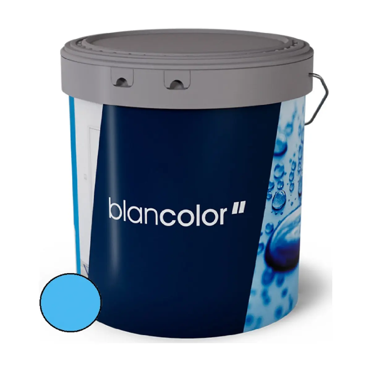 Pintura acrílica interior y exterior color azul cielo M - 444 Blancolor Isaval (12 L)