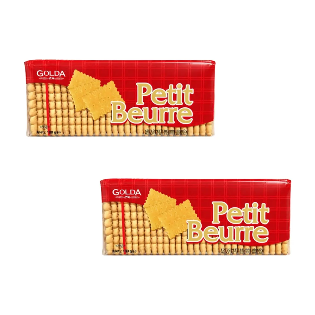 Galletas lechosas Petit Beurre Golda (2 x 180 g / 6.34 oz)