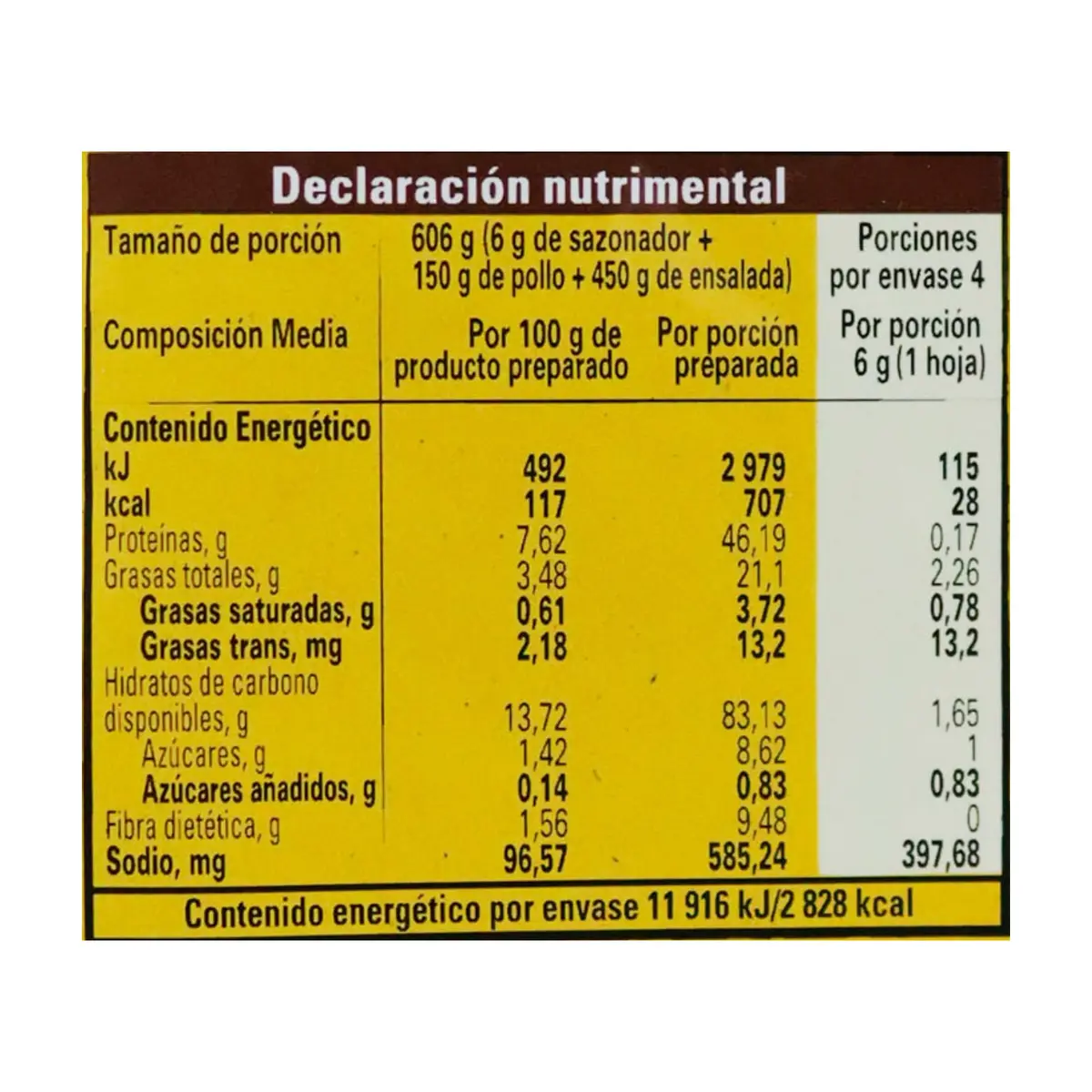 Papelitos sazonadores a la leña Maggi (24 g / 0.85 oz) - Thumbnail 6