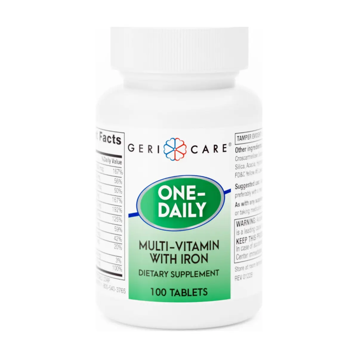 Multivitaminas con hierro Gericare (100 tabletas)