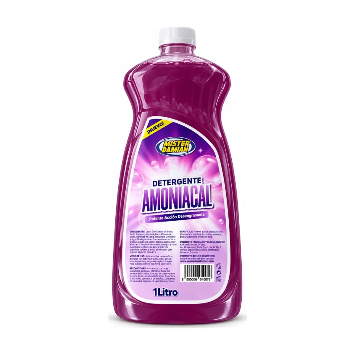 Detergente amoniacal desengrasante Mister Damian (1 L)