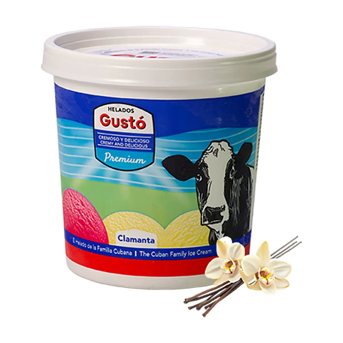 Helado Premium de vainilla Gustó (1 L) - Miniatura 1