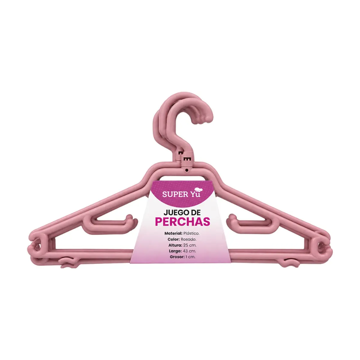 Set de 6 perchas para ropa Super Yu - Miniatura 1
