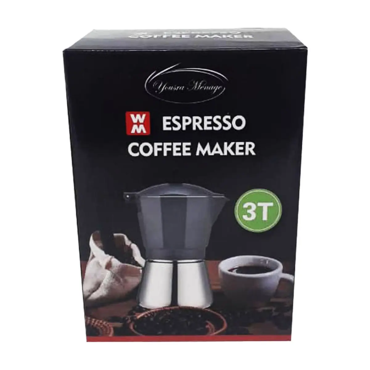 Cafetera clásica de 3 tazas Yousra Ménage - Thumbnail 2