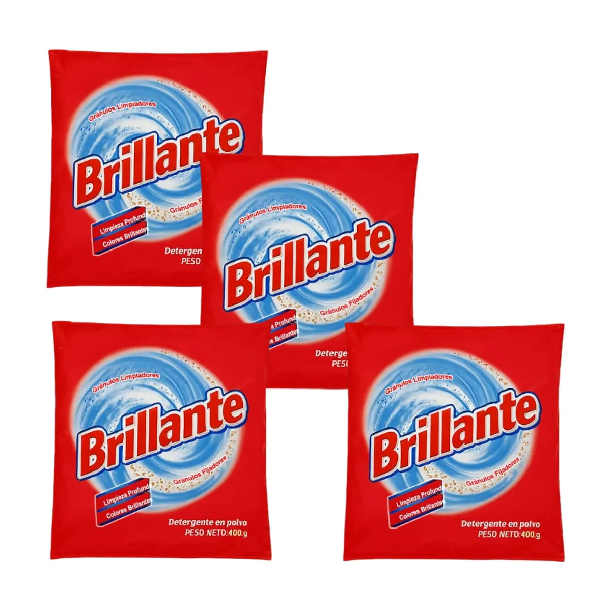Detergente en polvo Brillante (4 x 400 g / 14.10 oz) - Miniatura 1