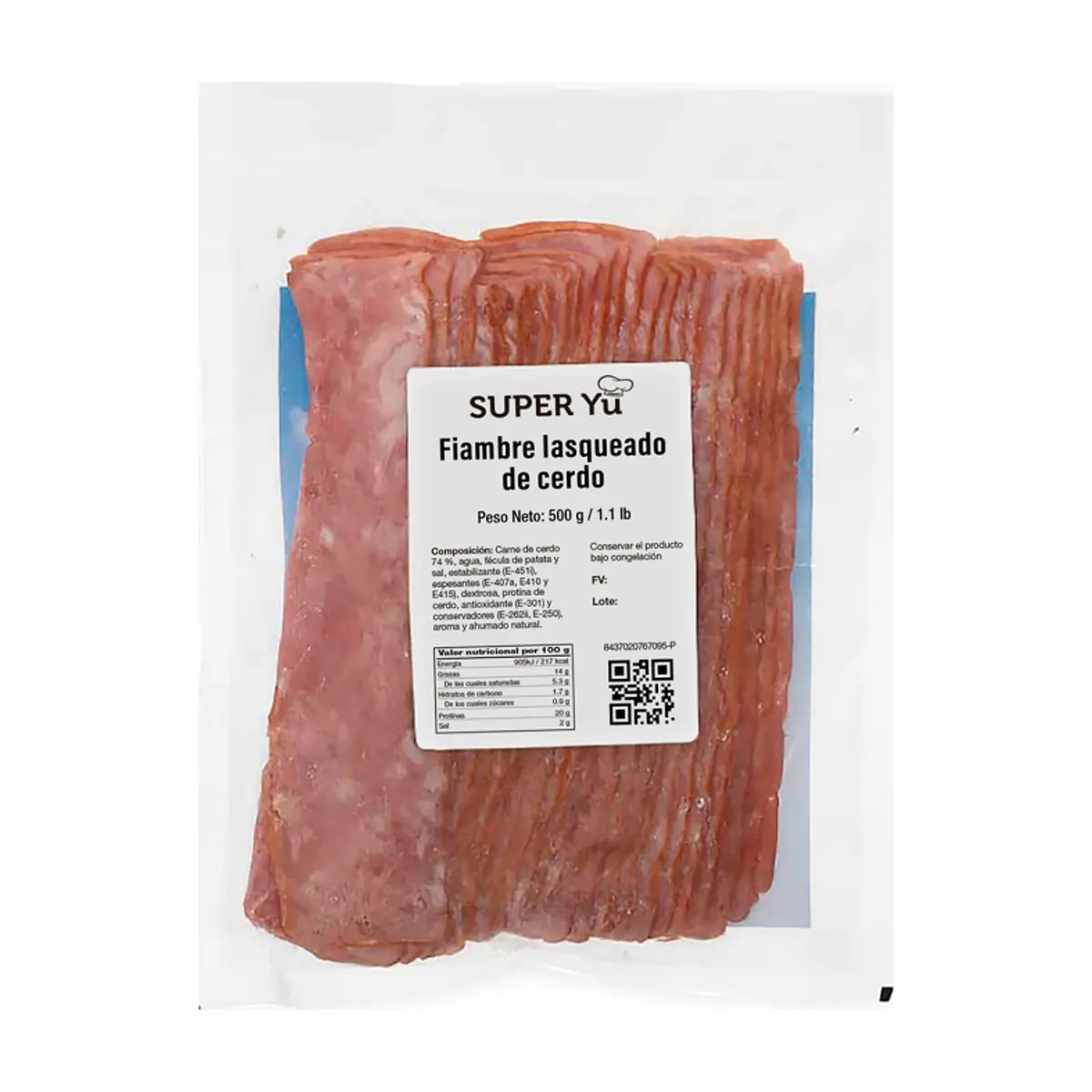 Fiambre lasqueado de cerdo Super Yu (500 g / 1.1 lb) - Thumbnail 2