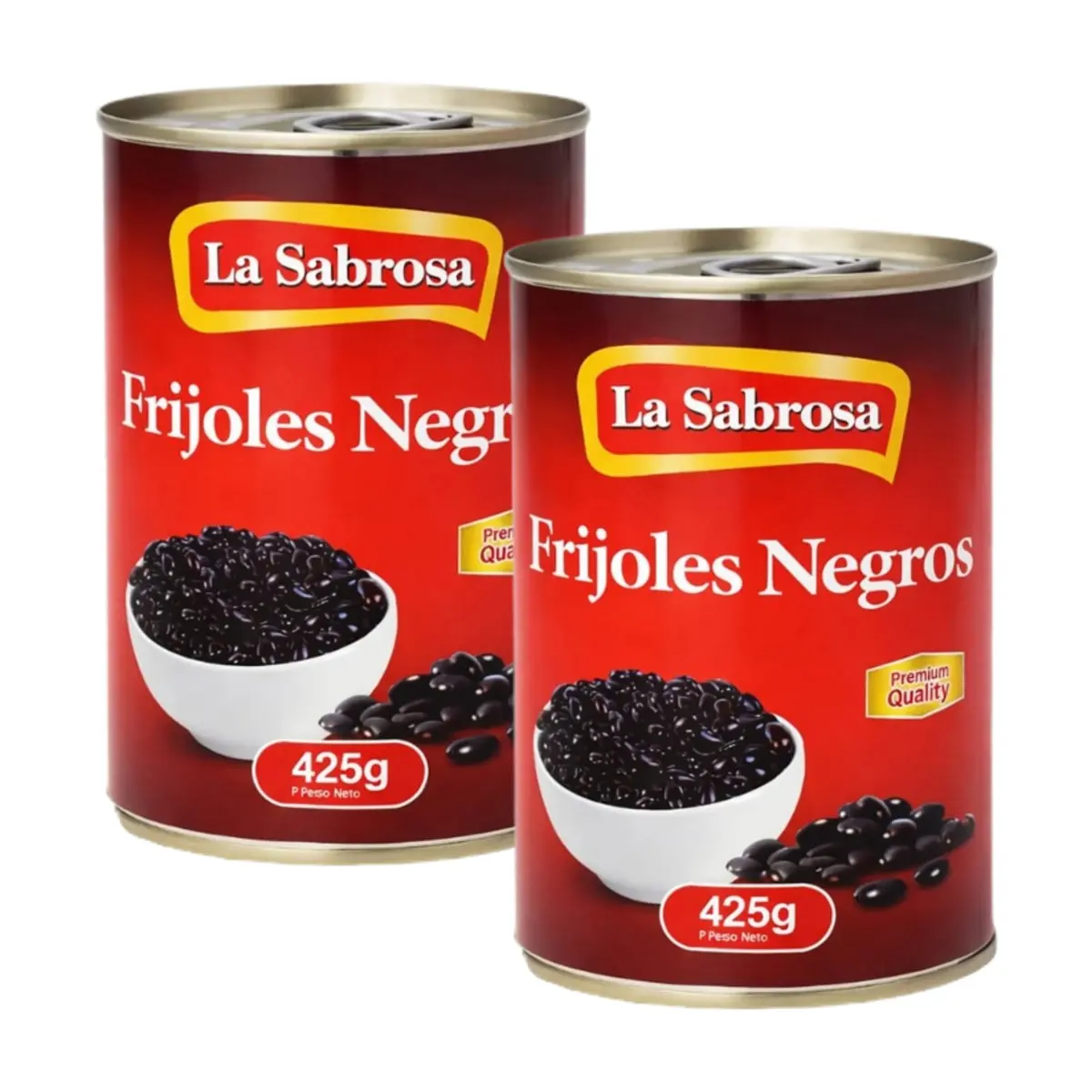 Frijoles negros enlatados La Sabrosa ( 2 x 425 g / 15 oz)