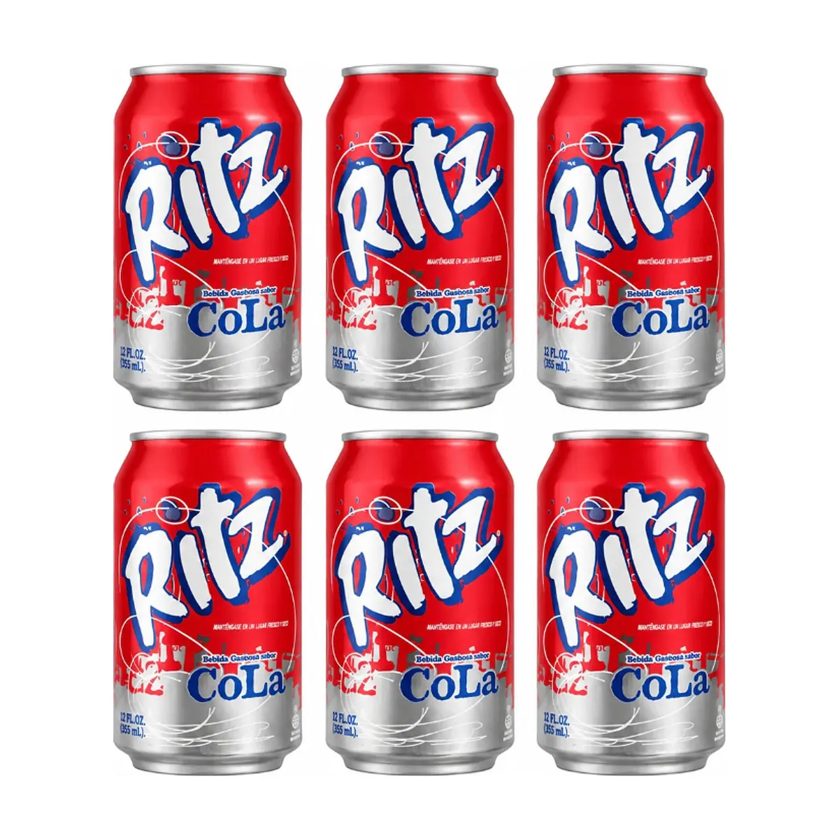 Refresco gaseado cola Ritz (6 x 355 ml / 12.02 oz)