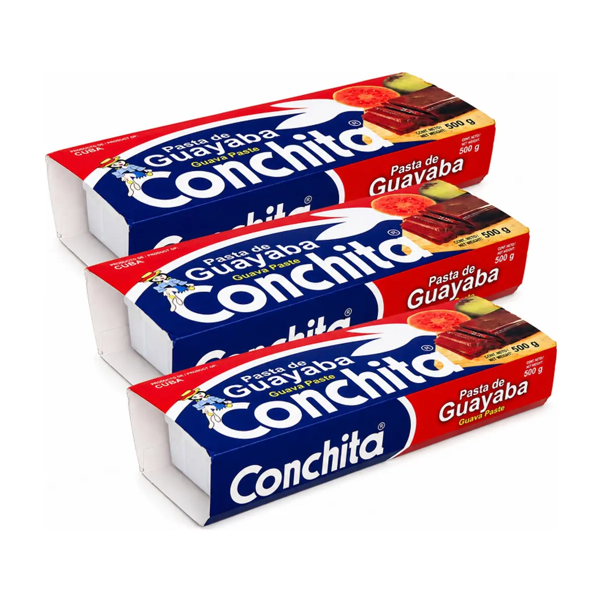Pasta de guayaba Conchita (3 x 500 g / 1.10 lb)