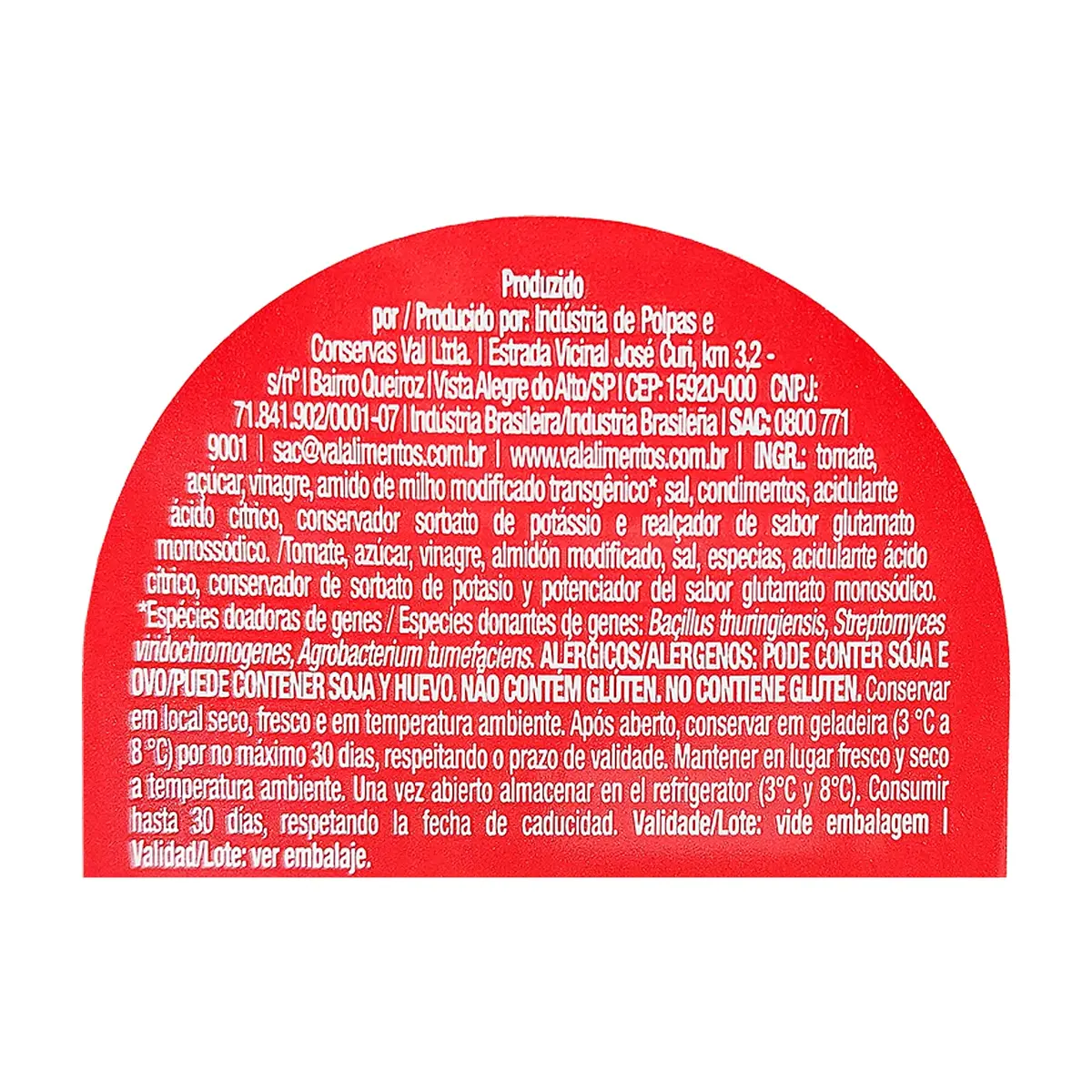 Ketchup tradicional Val (400 g / 14.11 oz) - Miniatura 4