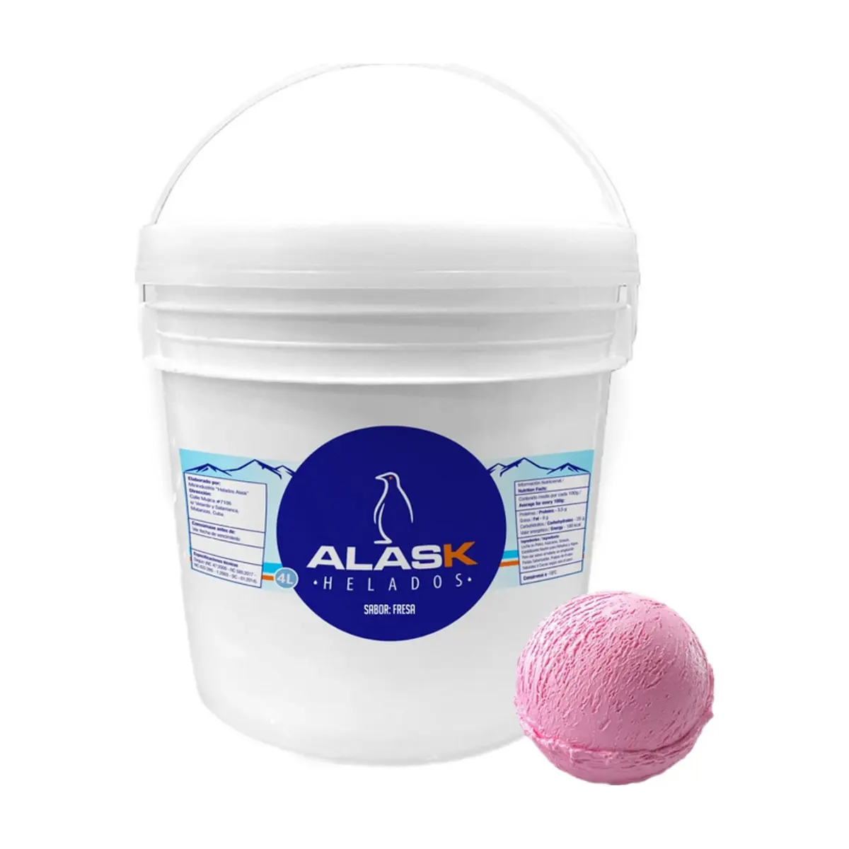 Helado de fresa Alask (4 L) - Miniatura 1