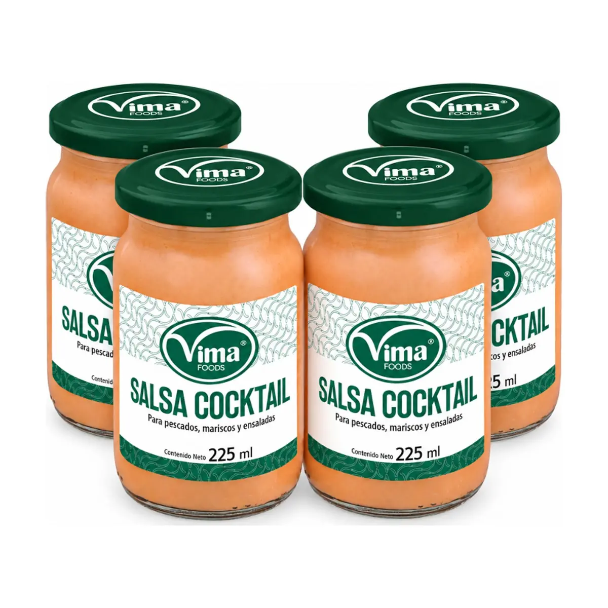 Salsa cocktail Vima Foods (4 x 225 ml) - Imagen 1