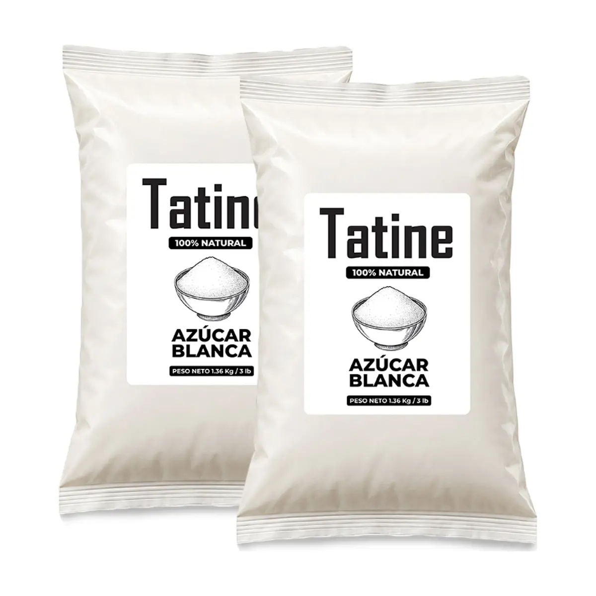 Azúcar blanca Tatine (2 x 1.36 kg / 3 lb)