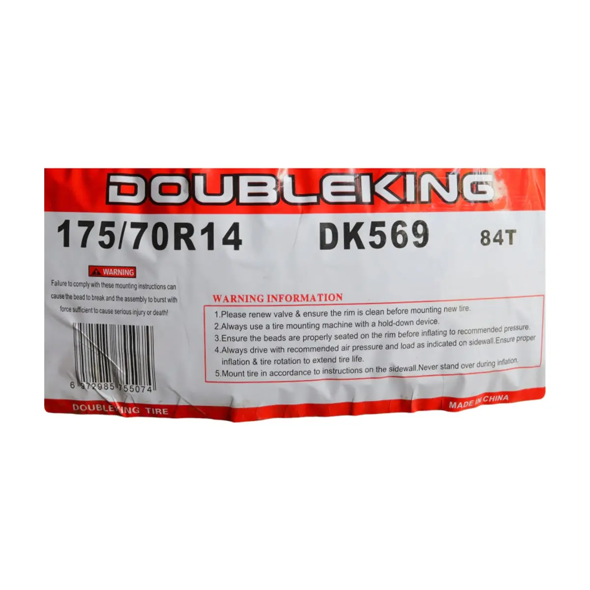Neumático -goma- para carro 175 / 70 R14 Double King DK569 - Miniatura 3