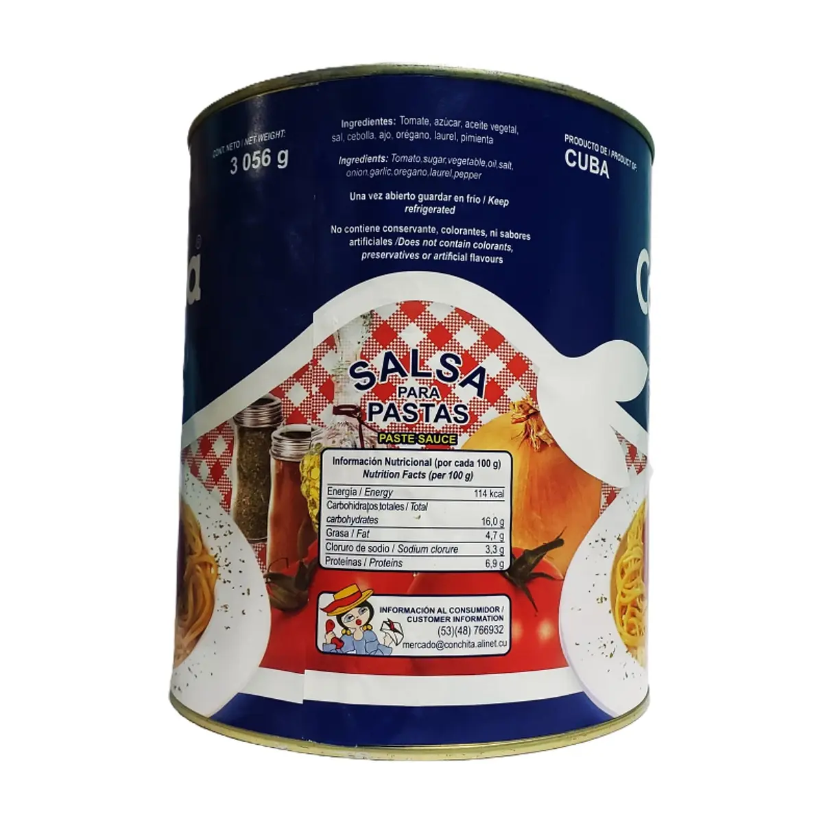 Salsa para pastas Conchita (3.05 kg / 6.72 lb) - Thumbnail 7