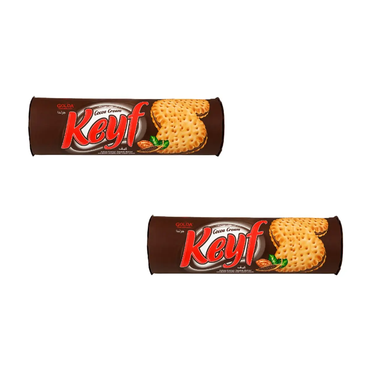 Galleta sándwich de crema de cacao Keyf Golda (2 x 140 g / 4.94 oz)