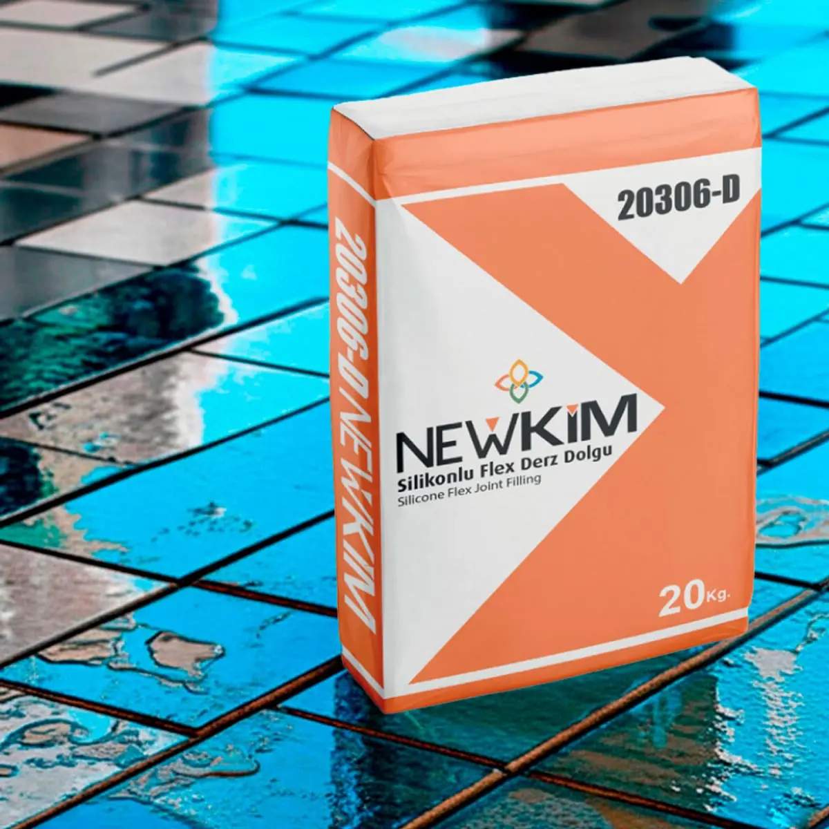 Mortero para juntas flexibles en piscinas y suelos húmedos de 1 a 6 mm Newkim (20 Kg / 44 lb) - Thumbnail 4