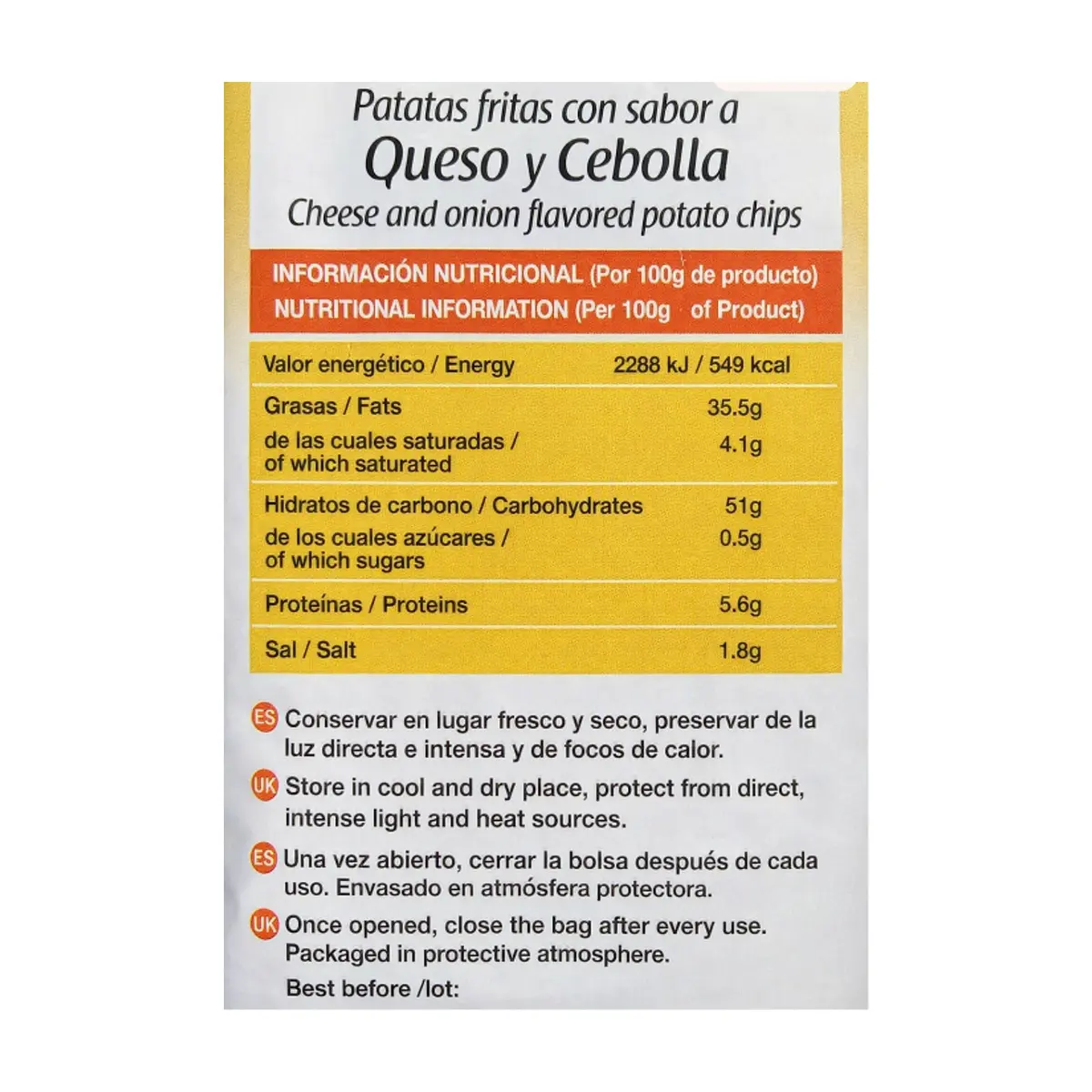 Papas fritas sabor a queso y cebolla Top-Chip Flaper (32 g / 1.13 oz) - Thumbnail 3