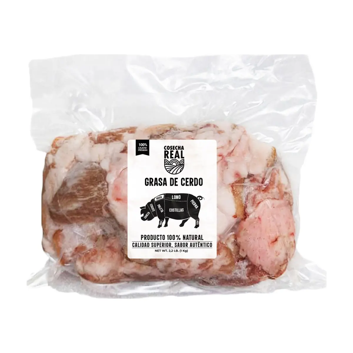 Grasa de cerdo Cosecha Real (1 kg / 2.2 lb) - Imagen 1