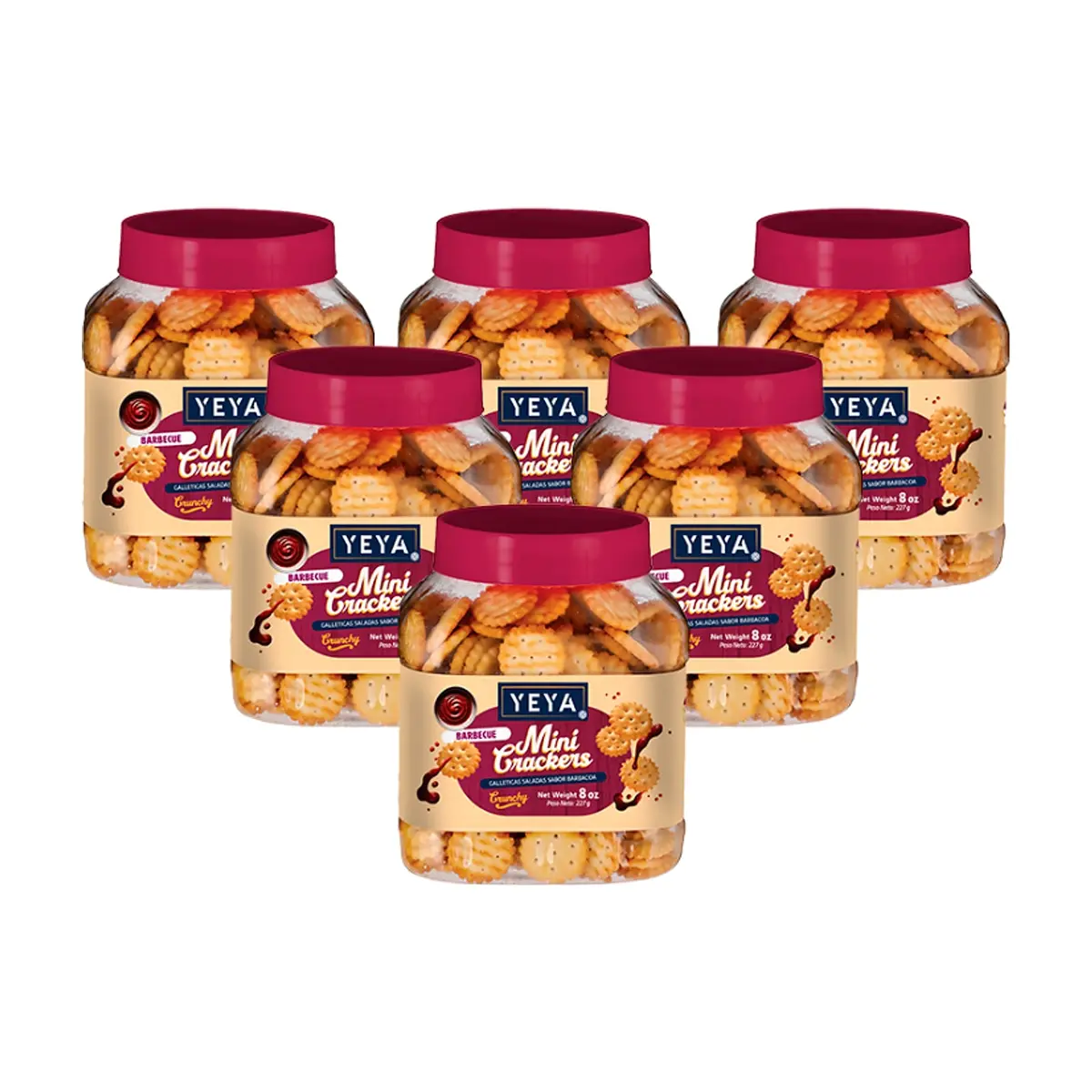Galleticas saladas sabor barbacoa YEYA (6 x  227 g )
