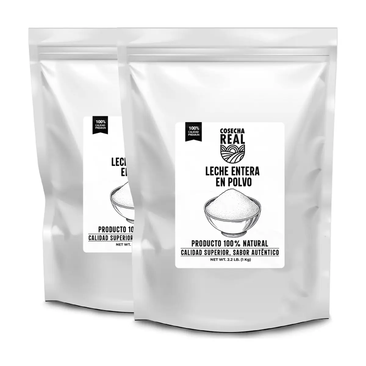 Leche entera en polvo Cosecha Real (2 x 1 kg / 2.2 lb)