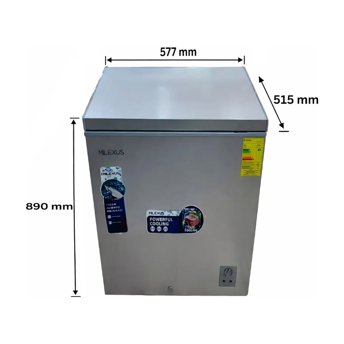 Congelador horizontal freezer 100 L Milexus ML-CF-100 - Thumbnail 2