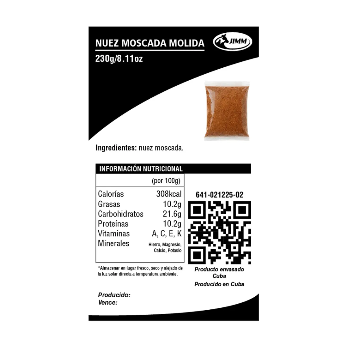 Nuez moscada molida Jimm (230 g / 8.11 oz) - Thumbnail 2