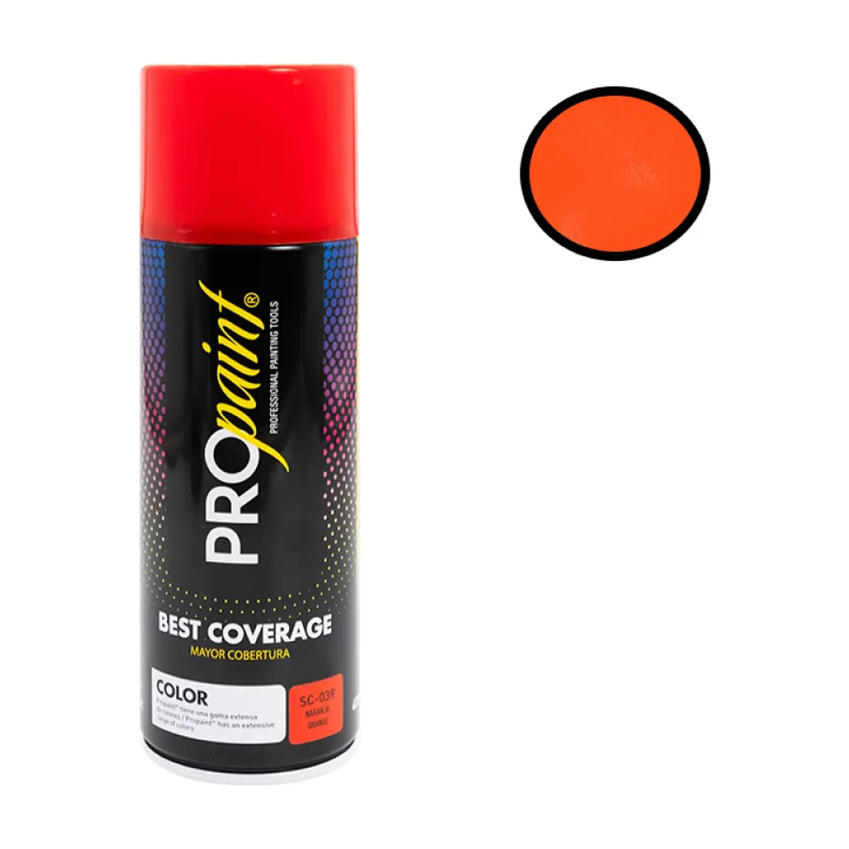 Pintura en aerosol color naranja Pro Paint (400 ml) - Thumbnail 2
