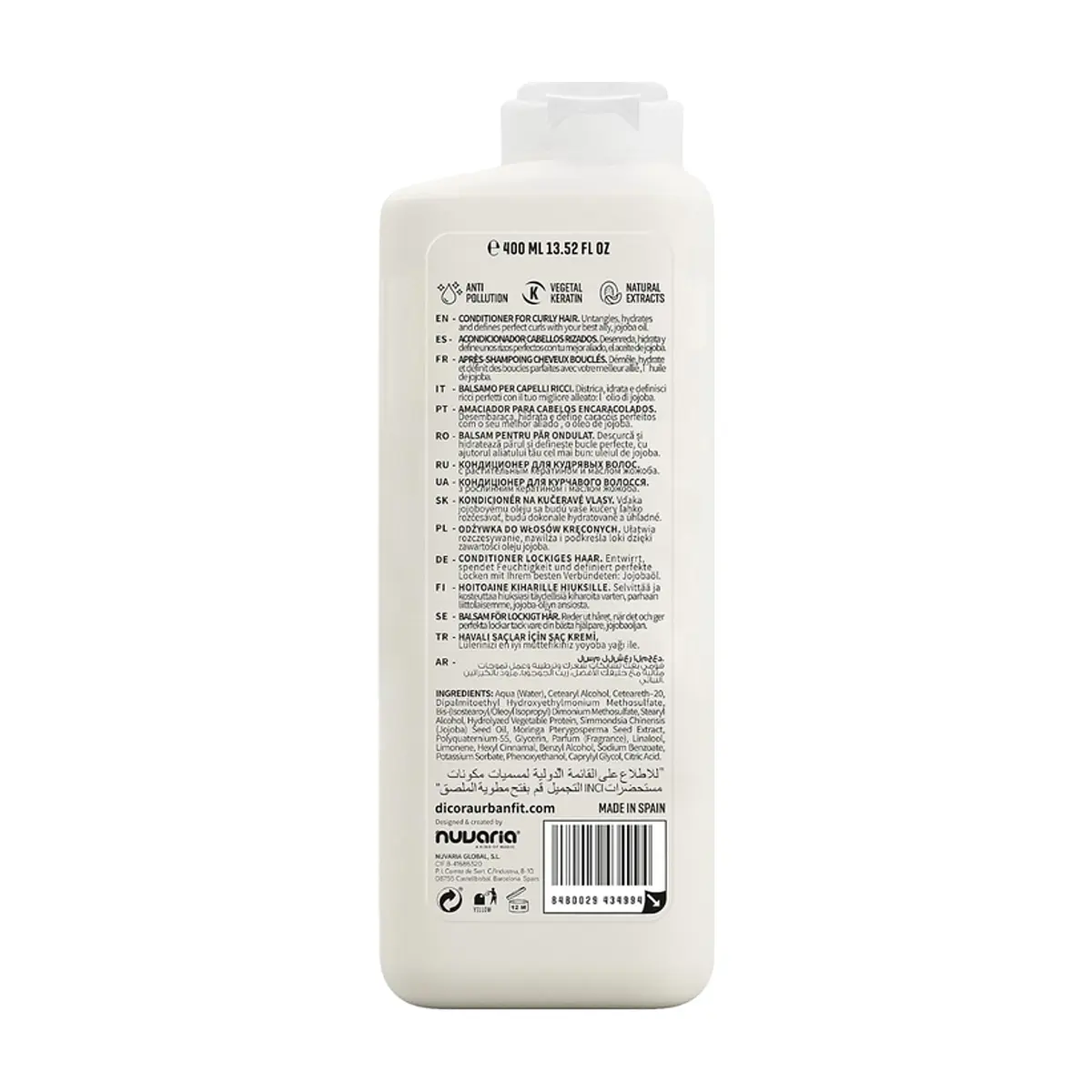 Acondicionador para cabello rizado Dicora Urban Fit (400 ml) - Thumbnail 3