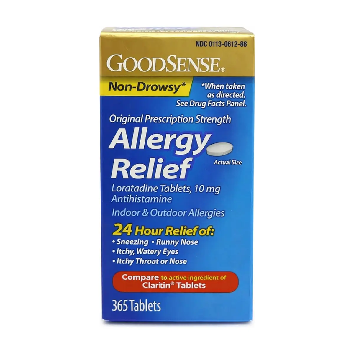 Loratadina 10 mg GoodSense (365 tabletas)