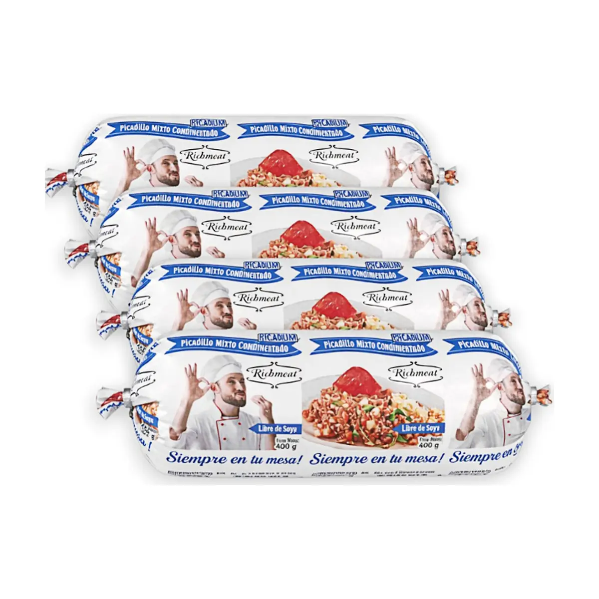 Picadillo mixto condimentado Richmeat (4 x 400 g / 14.1 oz) - Imagen 1