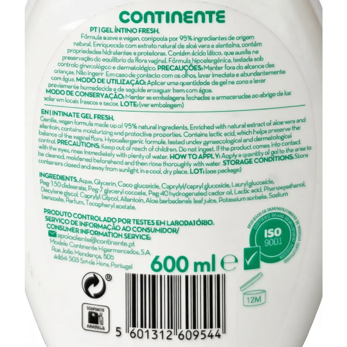 Gel íntimo Fresco Continente (600 ml / 20.29 fl oz) - Miniatura 3