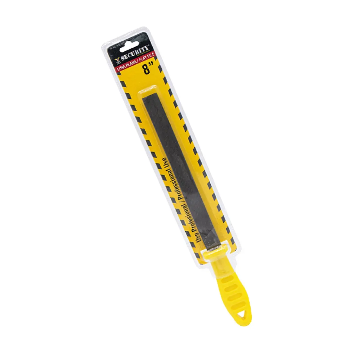 Lima plana para acero 8" Security