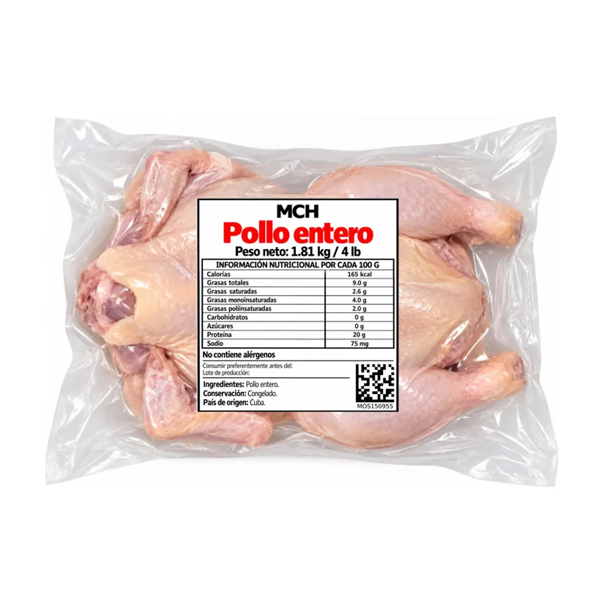 Pollo entero MCH (1.81 kg / 4 lb) - Miniatura 1