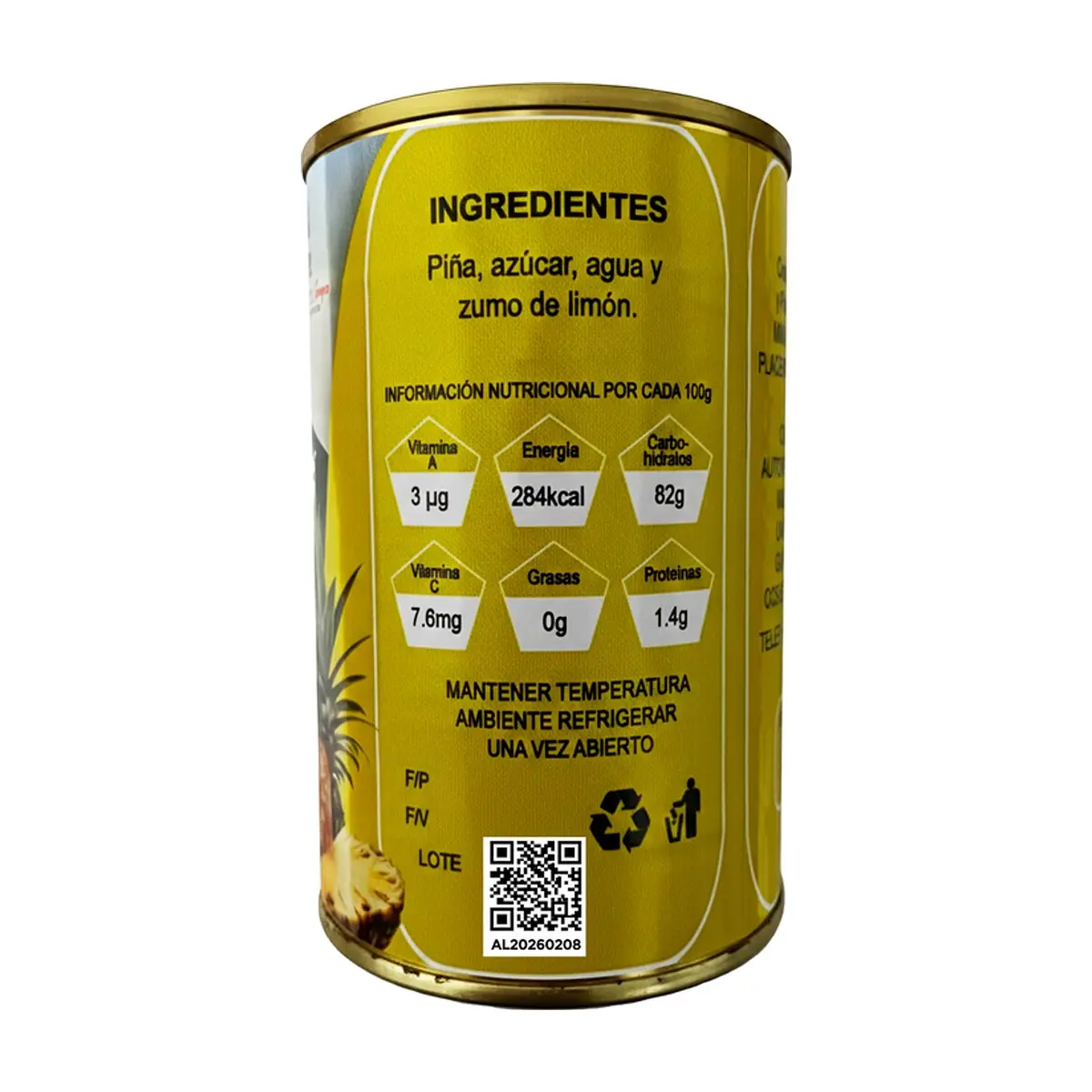 Dulce de piña Placeres del Campo (460 g / 1.01 lb) - Miniatura 2