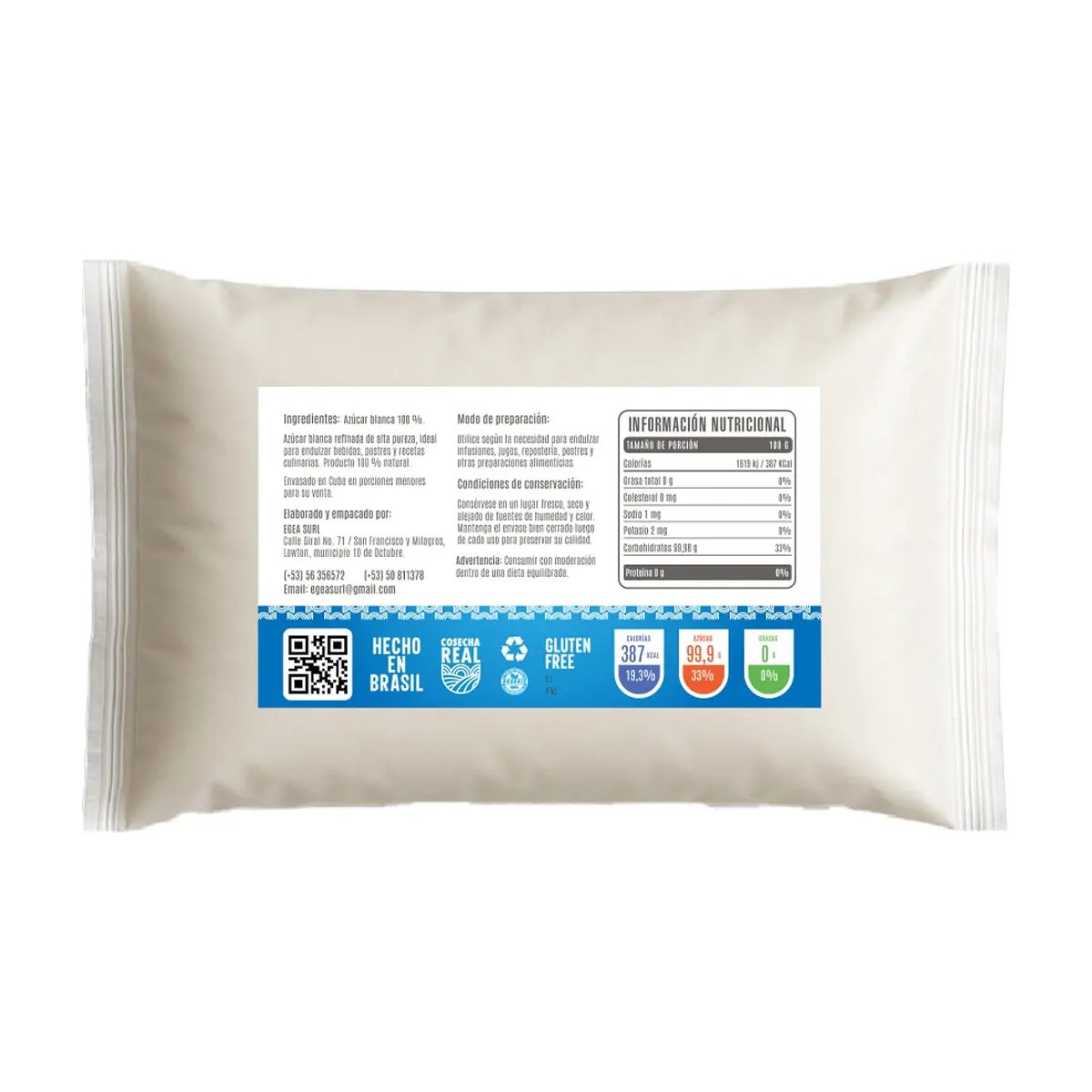 Azúcar blanca refinada Cosecha Real (1 kg / 2.2 lb) - Thumbnail 3
