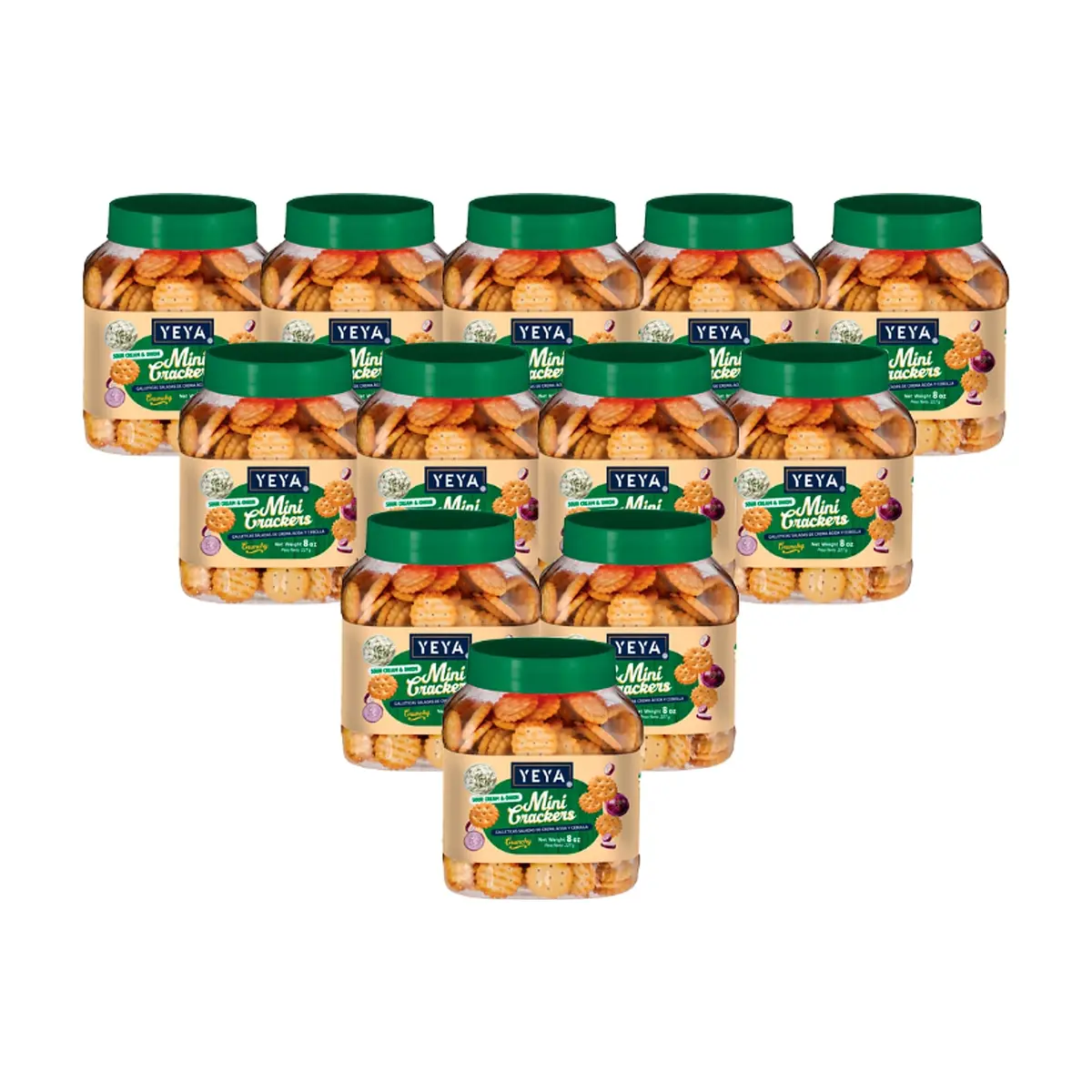 Galleticas saladas sabor crema y cebolla YEYA (12 x  227 g )