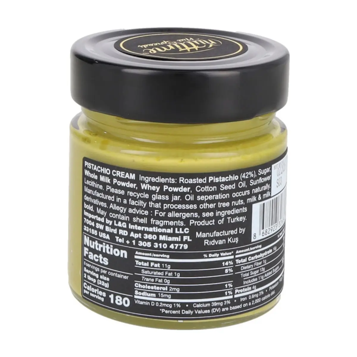 Crema de pistacho para untar Nuttime (250 g / 8.80 oz) - Thumbnail 3