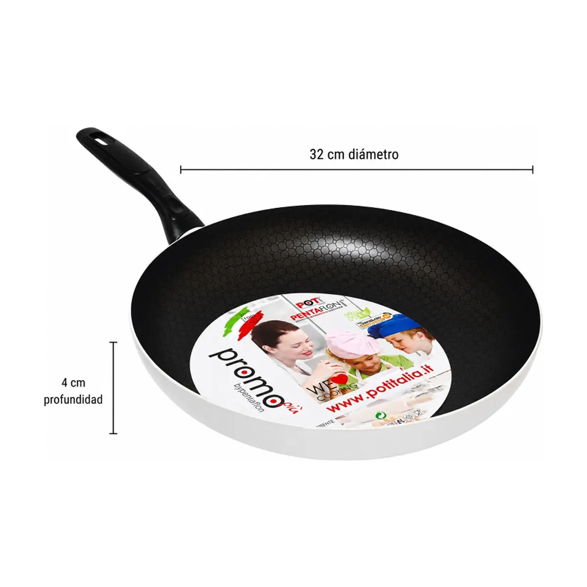 Sartén plateada de 32 cm Promo - Thumbnail 4