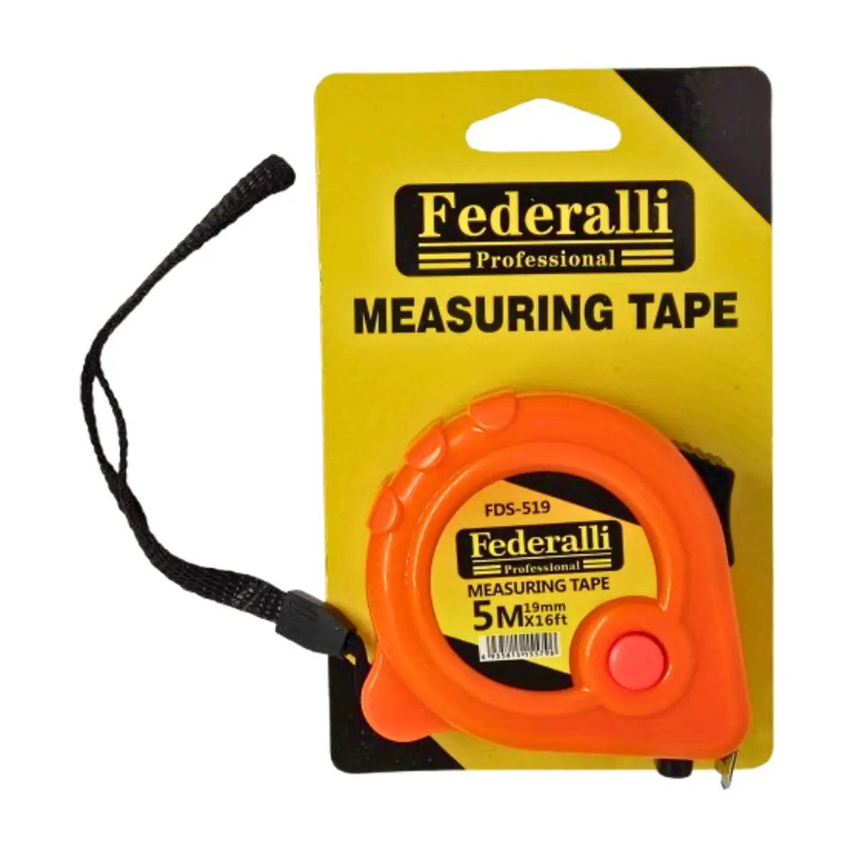 Cinta métrica - 5 m / 16 FT × 19 mm - Federalli Professional